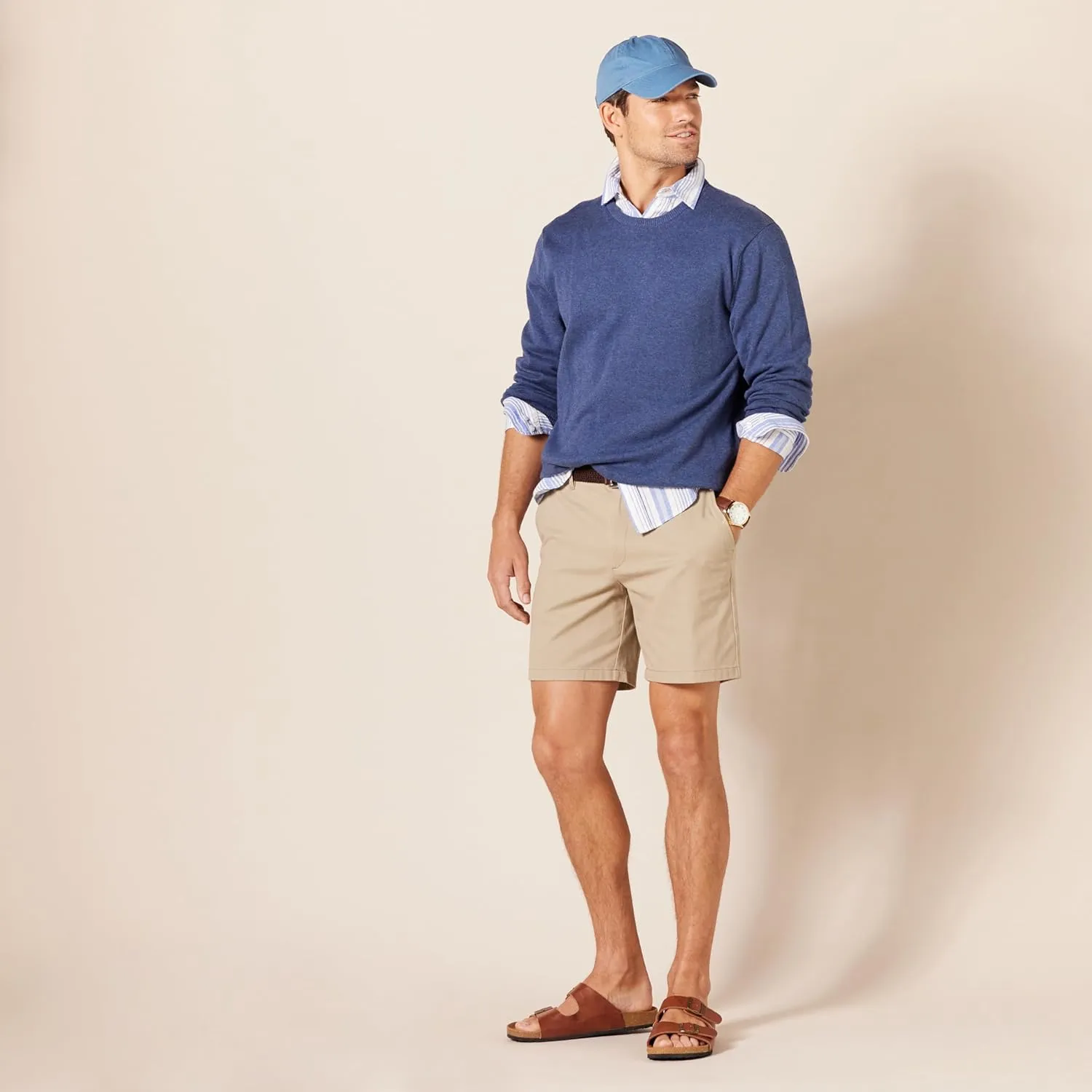 Amazon Essentials Men's Slim-Fit 7" Stretch Chino Short