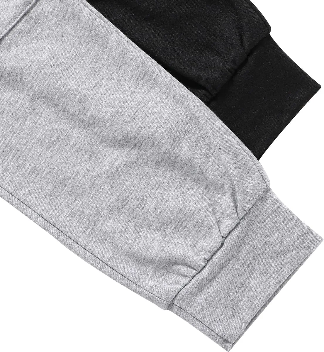 Boys Casual Pants-Solid Color Soft Trousers Jogger Pants-Toddler Boys 2 Pack Sweatpants Set (3-7T)