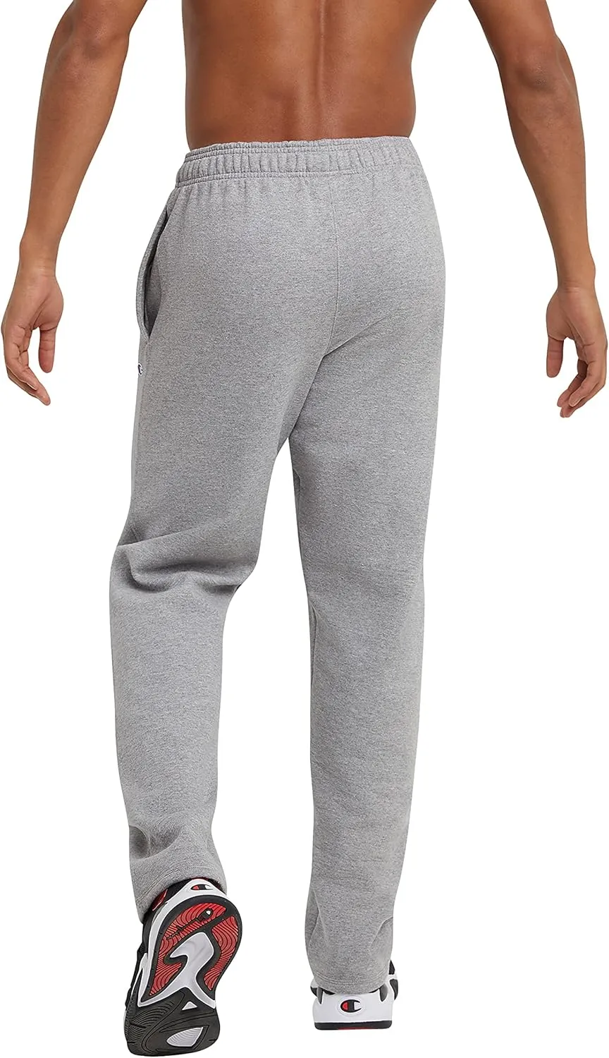 Champion Men's Sweatpants, Powerblend, Fleece, Open-bottom Sweatpants (Reg. Or Big & Tall)