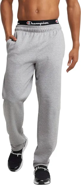 Champion Men's Sweatpants, Powerblend, Fleece, Open-bottom Sweatpants (Reg. Or Big & Tall)
