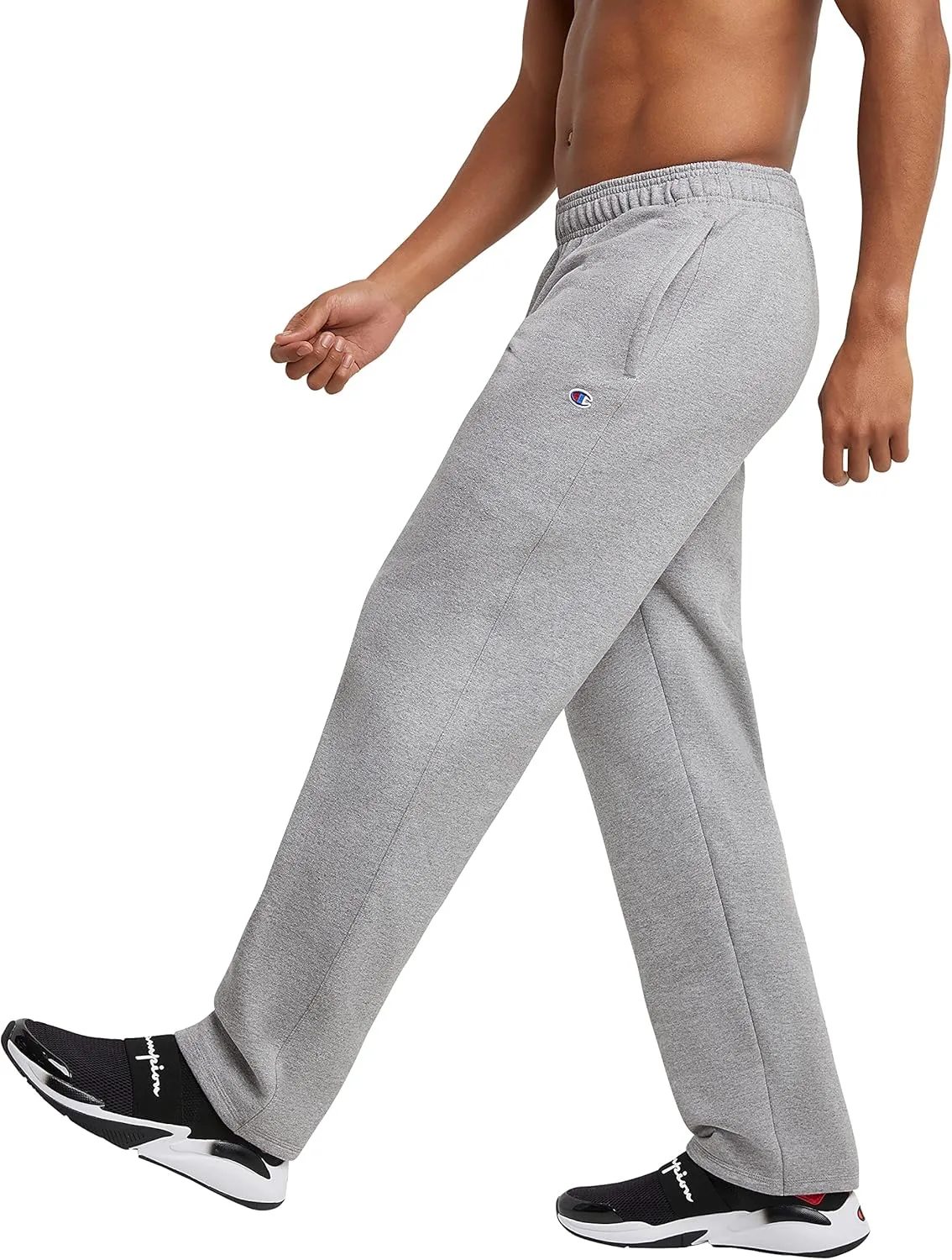 Champion Men's Sweatpants, Powerblend, Fleece, Open-bottom Sweatpants (Reg. Or Big & Tall)