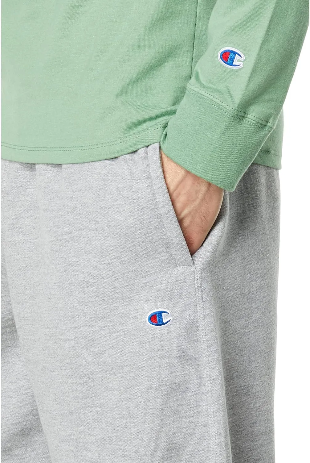 Champion Men's Sweatpants, Powerblend, Fleece, Open-bottom Sweatpants (Reg. Or Big & Tall)