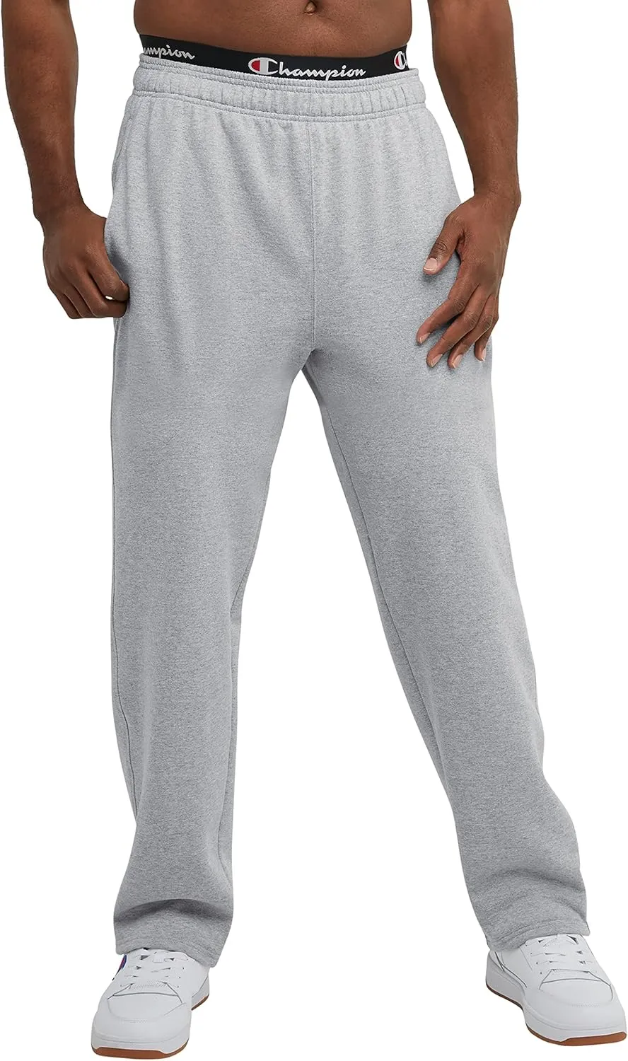 Champion Men's Sweatpants, Powerblend, Fleece, Open-bottom Sweatpants (Reg. Or Big & Tall)