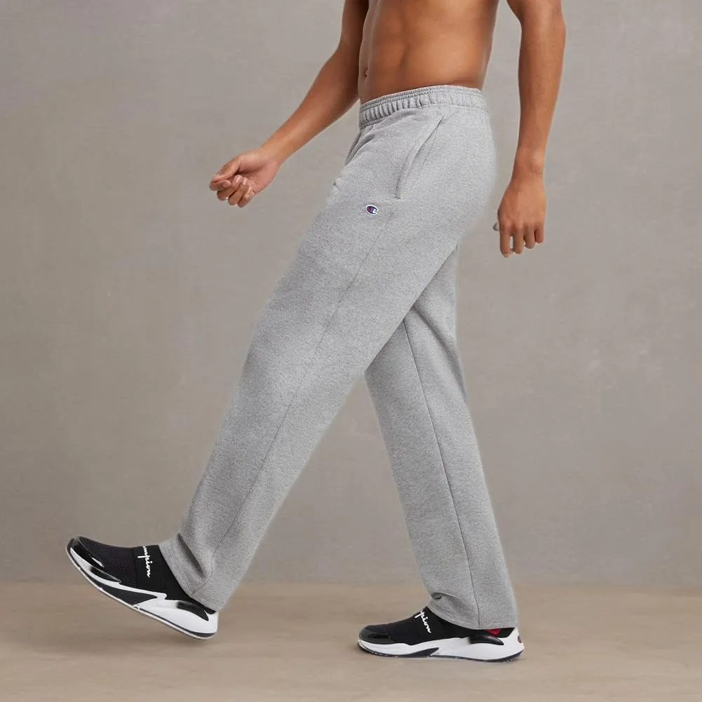 Champion Men's Sweatpants, Powerblend, Fleece, Open-bottom Sweatpants (Reg. Or Big & Tall)