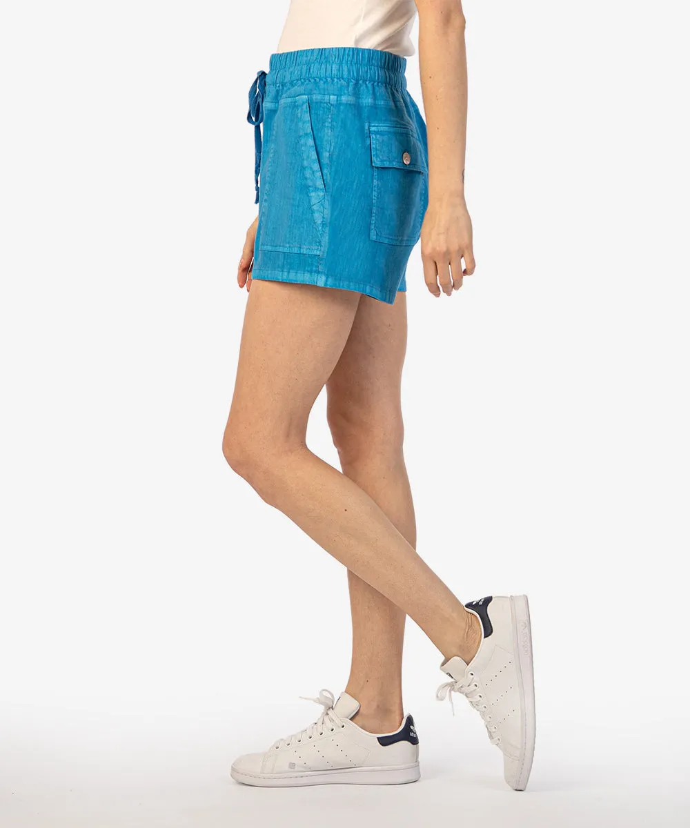 Christina Drawcord Linen Short - Final Sale