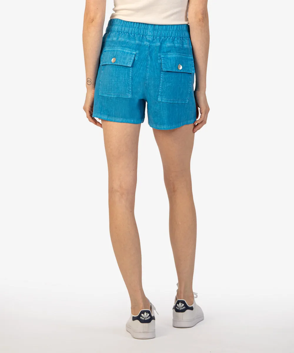 Christina Drawcord Linen Short - Final Sale