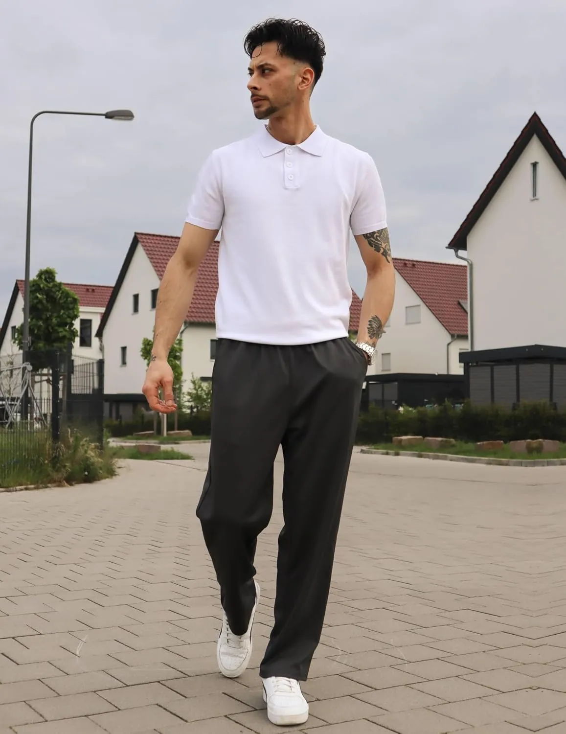 COOFANDY Men Jogger Yoga Sweatpants Casual Athletic Elastic Waist Pants Open Bottom Trouser Jersey Knit Pants with Pockets