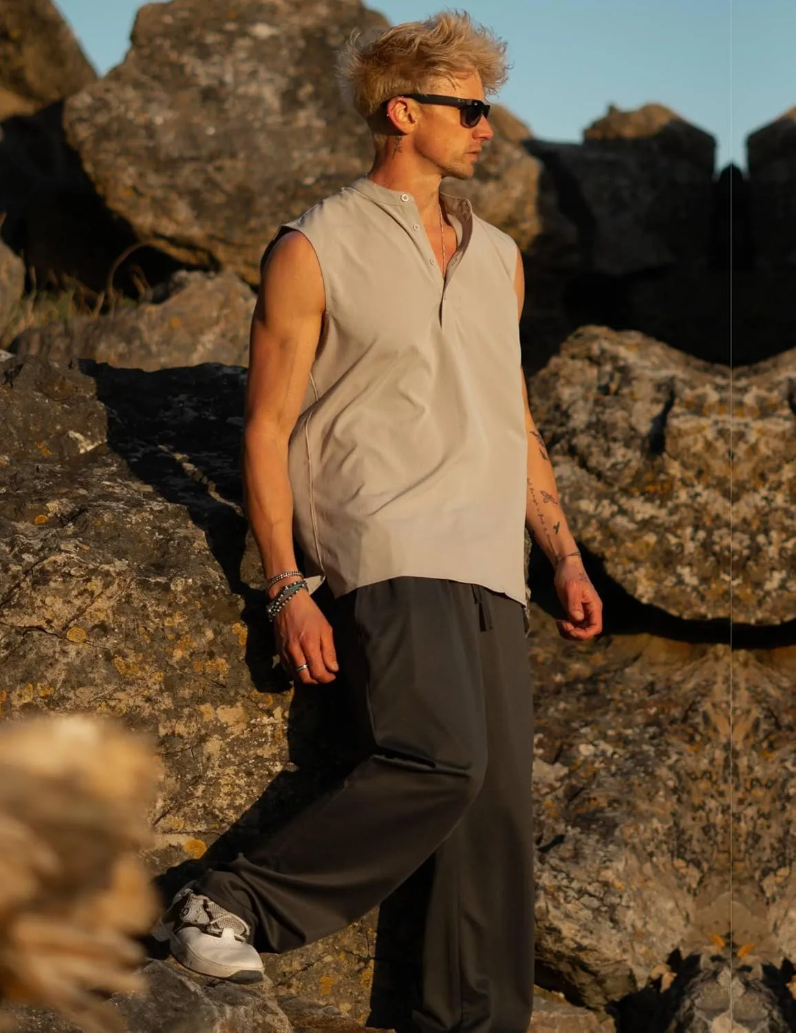COOFANDY Men Jogger Yoga Sweatpants Casual Athletic Elastic Waist Pants Open Bottom Trouser Jersey Knit Pants with Pockets