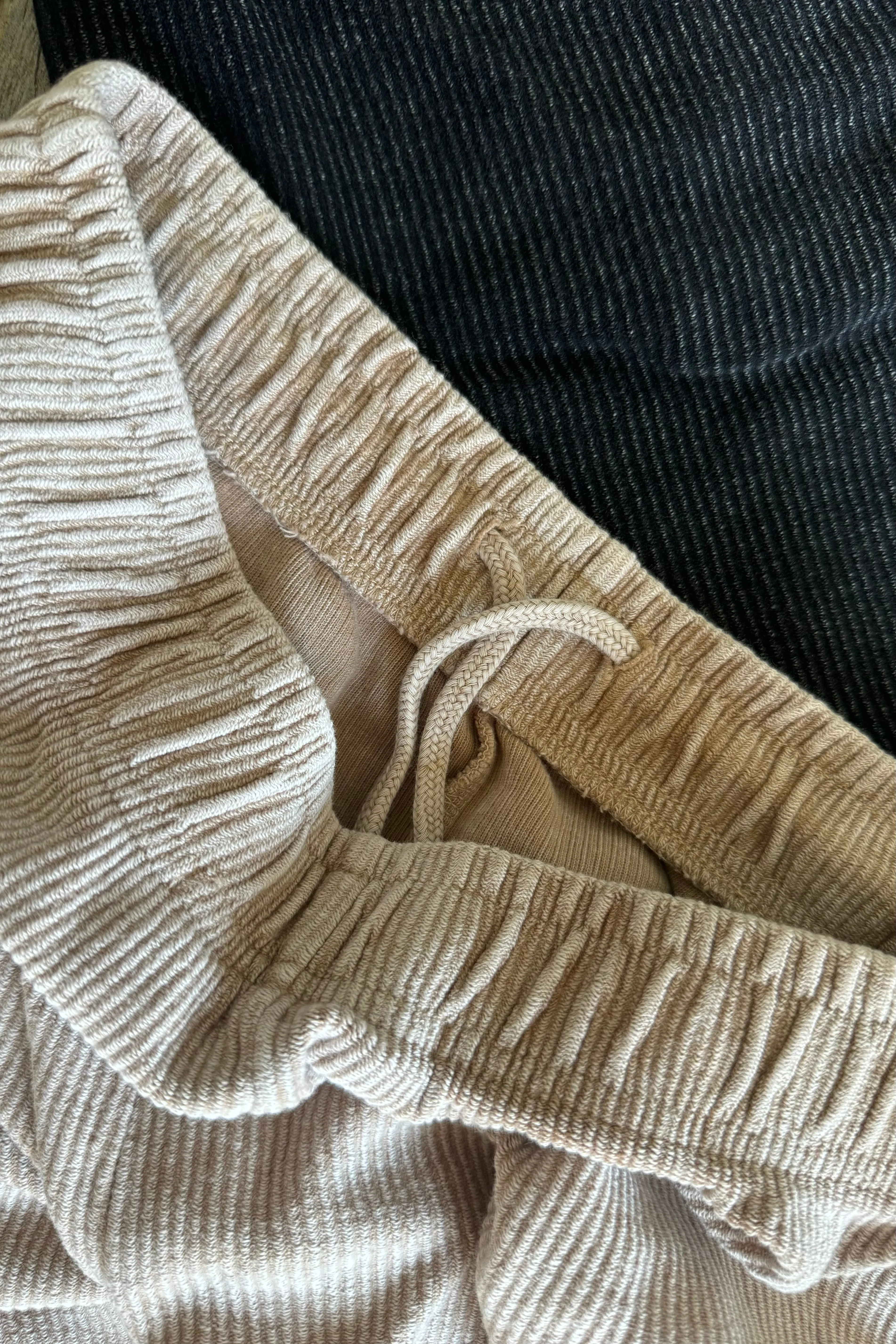 Corded Jogger Pants in Light Mocha or Black
