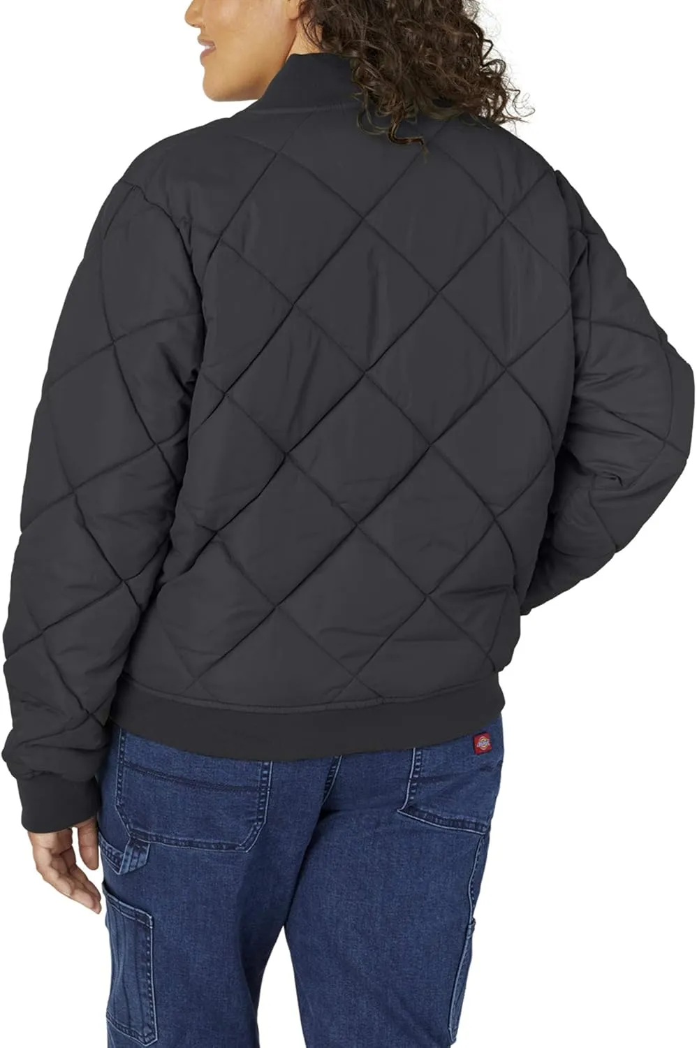 Dickies Women's Size Plus Quilted Bomber Jacket