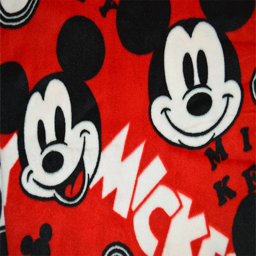Disney Mickey Mouse Red Ladies Silky Fleece Jogger Loungepants
