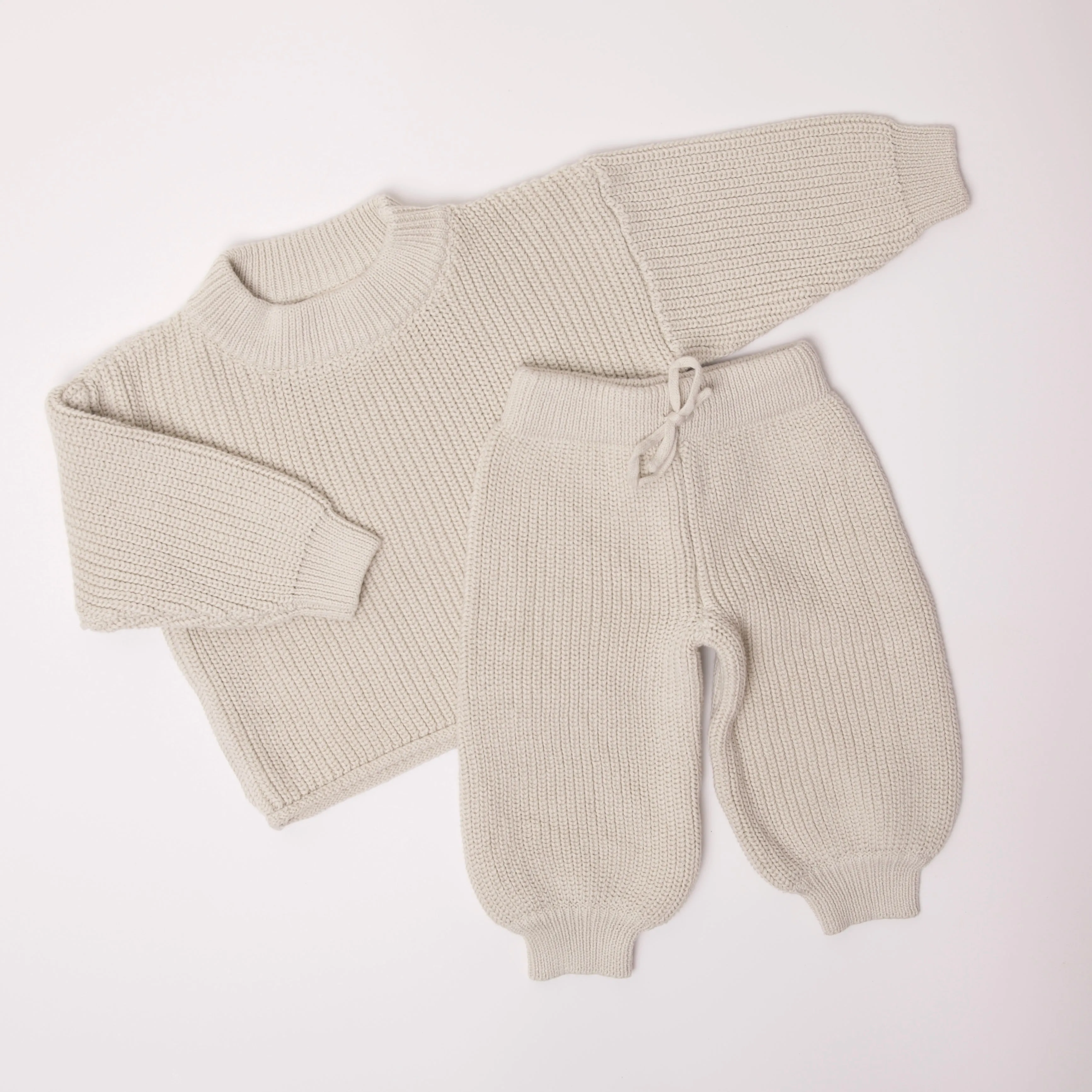 Elliot Knit Set in Grey