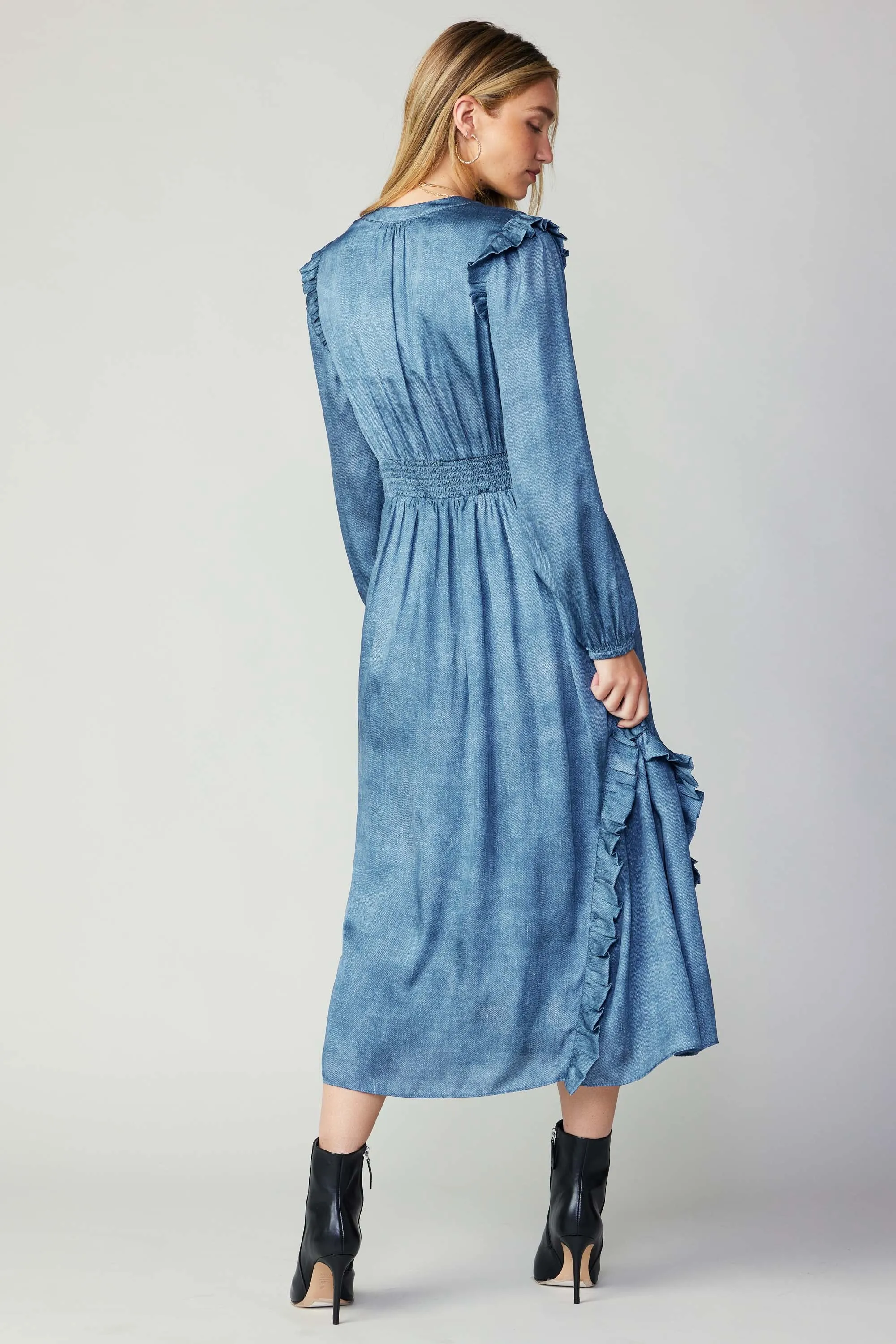 Emmaline Trompe L'oeil Midi Dress