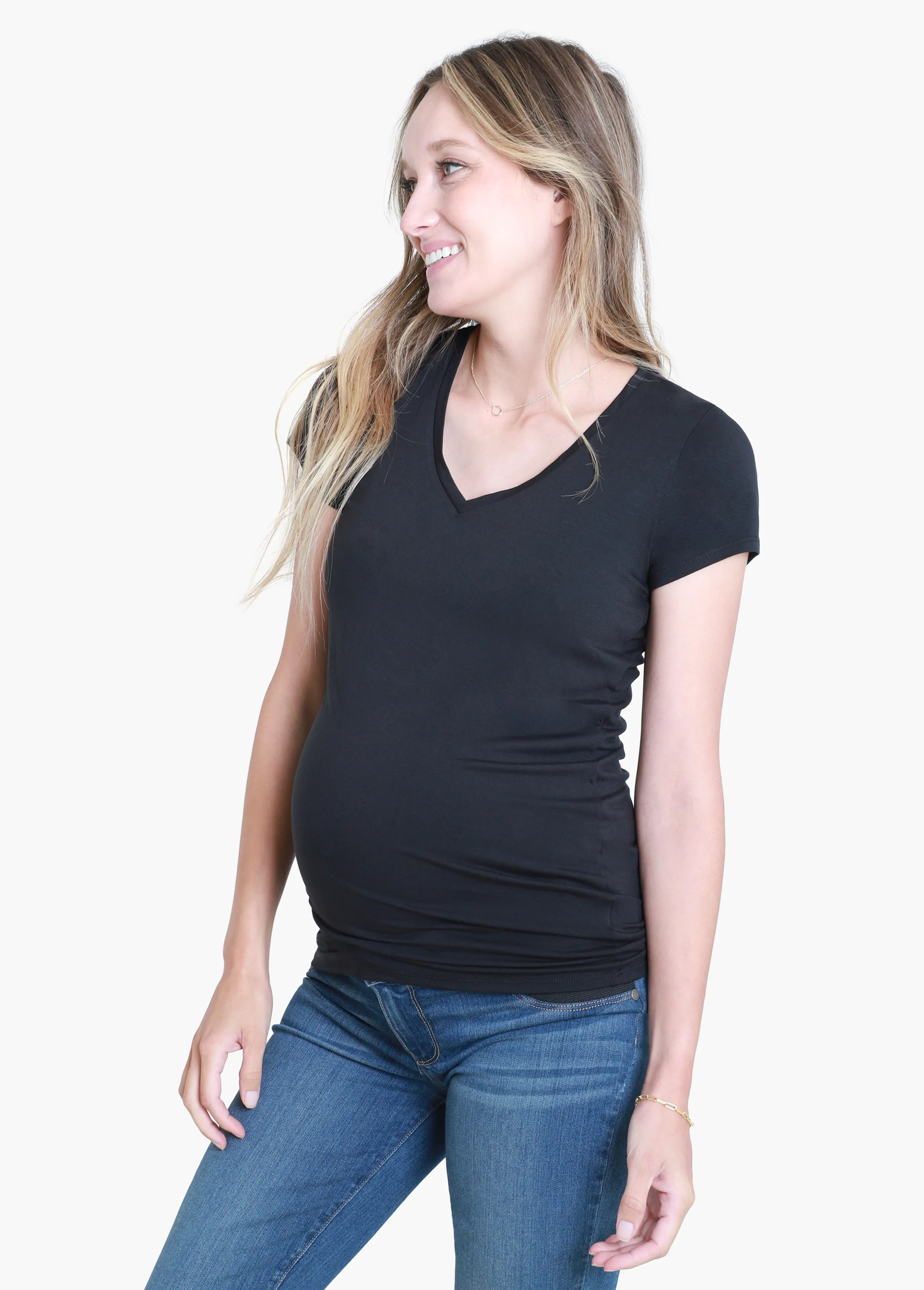 Essential V-Neck Maternity Tee
