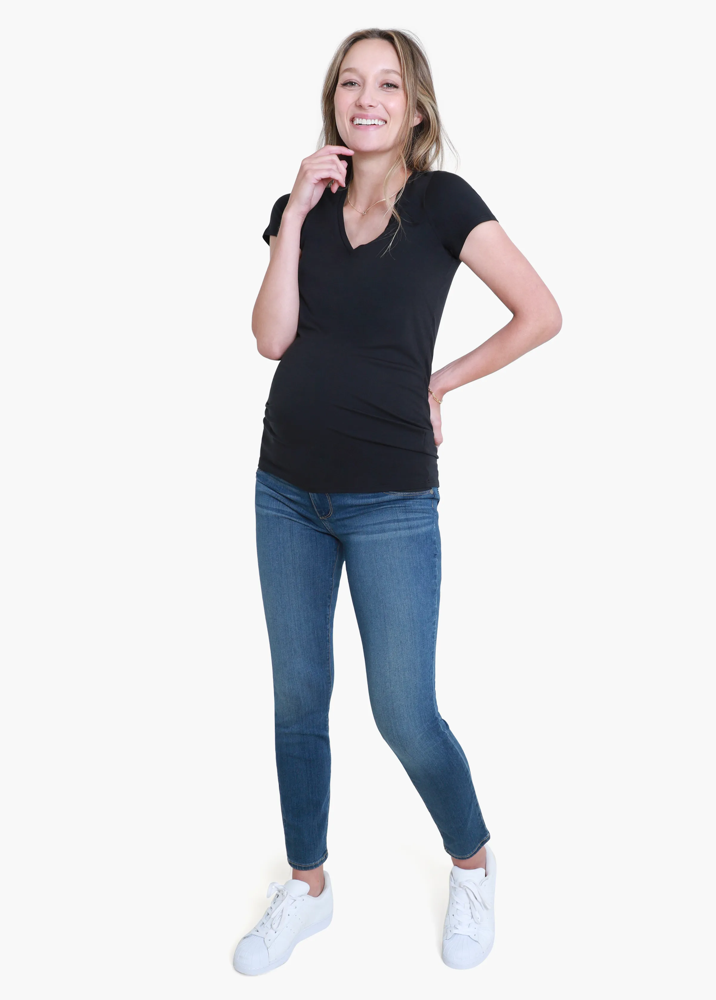 Essential V-Neck Maternity Tee