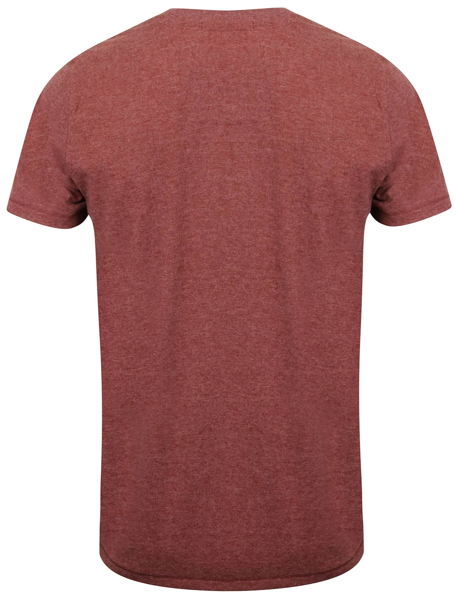 Essential V-Neck T-shirt in Bordeaux Marl - Tokyo Laundry