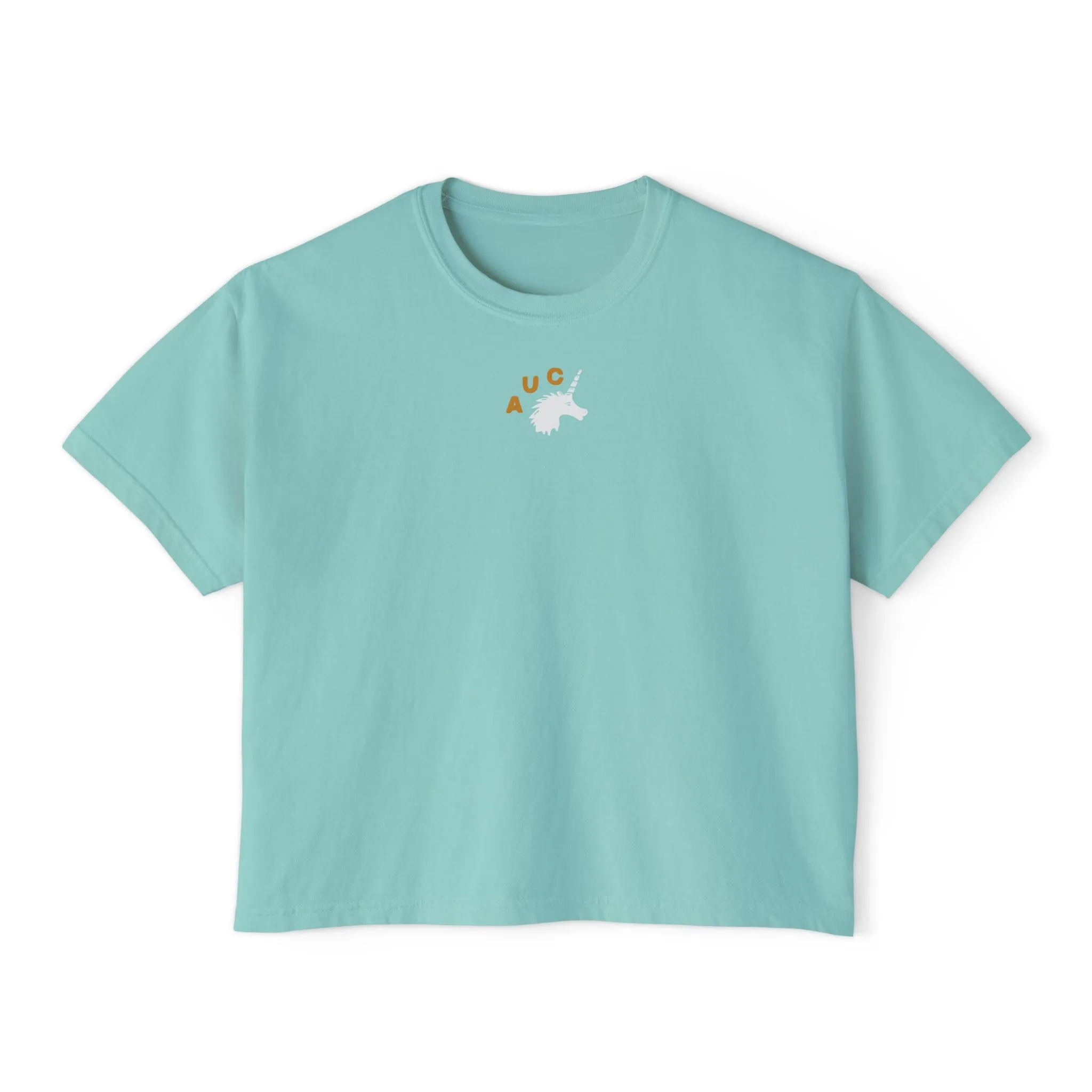 Flowers Off the Wall - Semi-Crop Boxy Tee - Women's