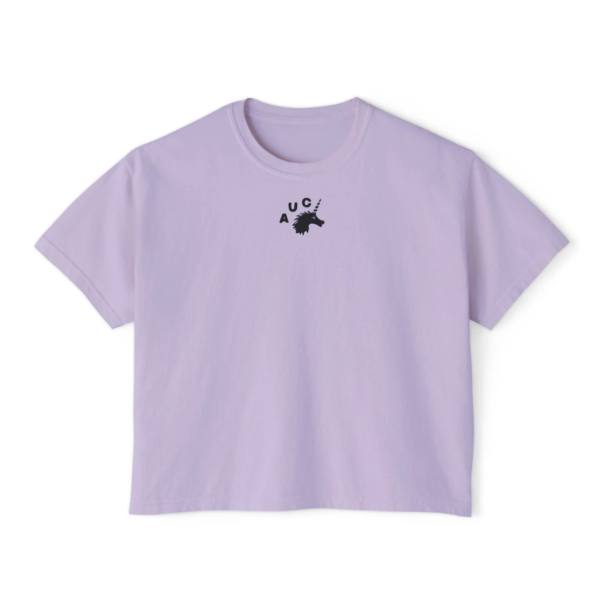 Flowers Off the Wall - Semi-Crop Boxy Tee - Women's