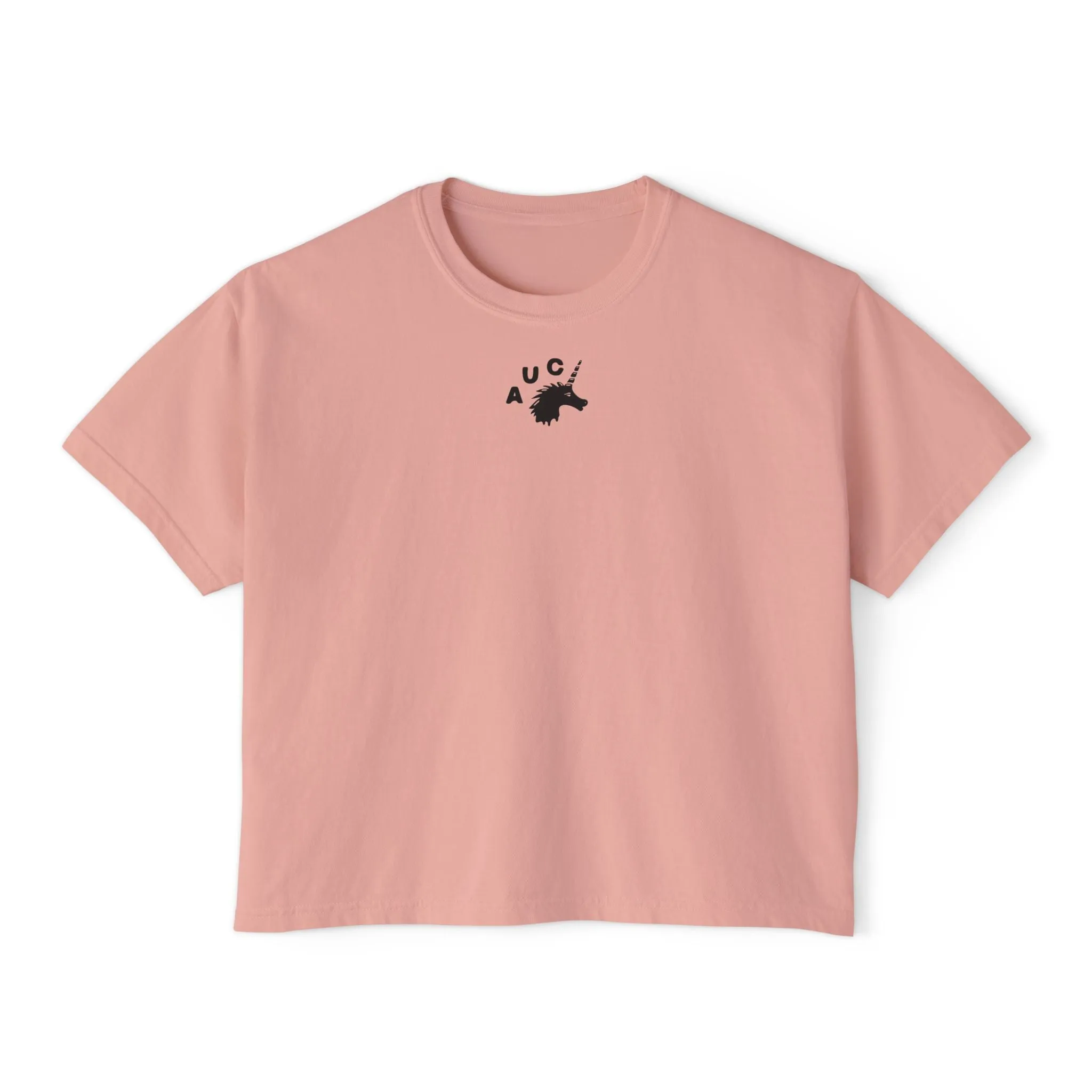 Flowers Off the Wall - Semi-Crop Boxy Tee - Women's