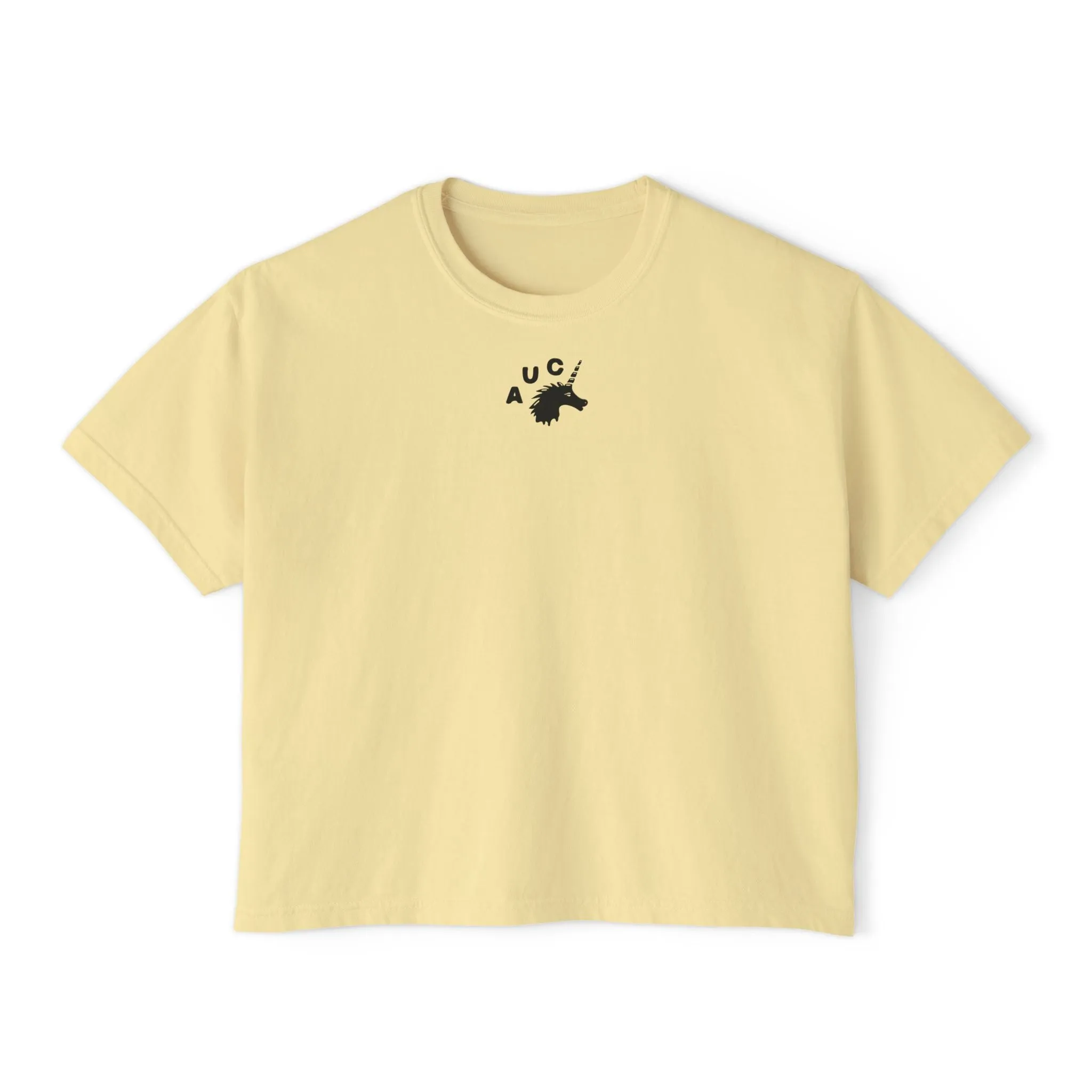 Flowers Off the Wall - Semi-Crop Boxy Tee - Women's