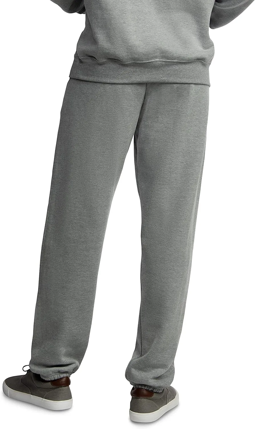 Fruit of the Loom Eversoft Fleece Elastic Bottom Sweatpants with Pockets, Relaxed Fit, Moisture Wicking, Breathable