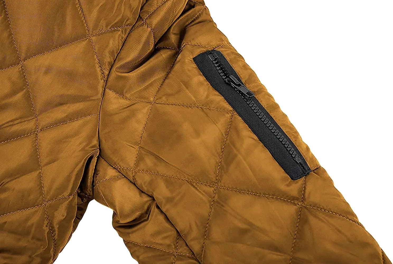 Gafeng Mens Flight Bomber Diamond Quilted Jacket Lightweight Varsity Jackets Winter Warm Padded Coats Outwear