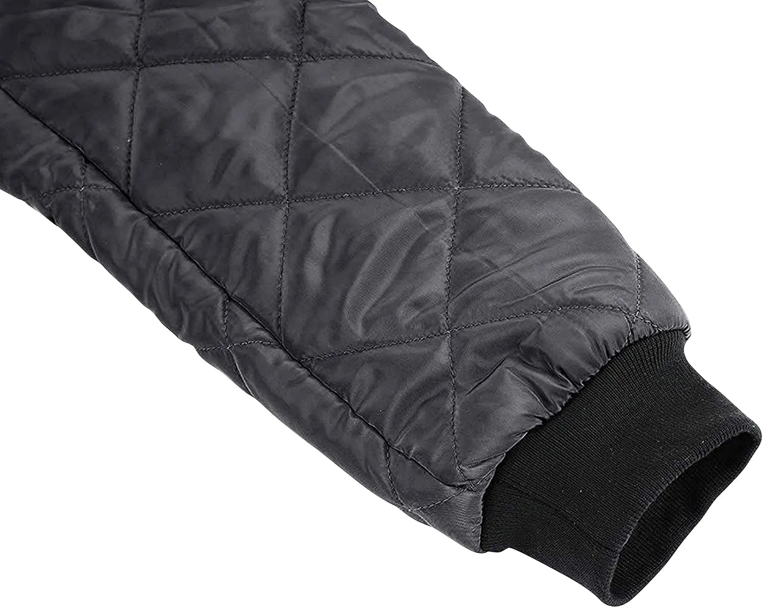 Gafeng Mens Flight Bomber Diamond Quilted Jacket Lightweight Varsity Jackets Winter Warm Padded Coats Outwear