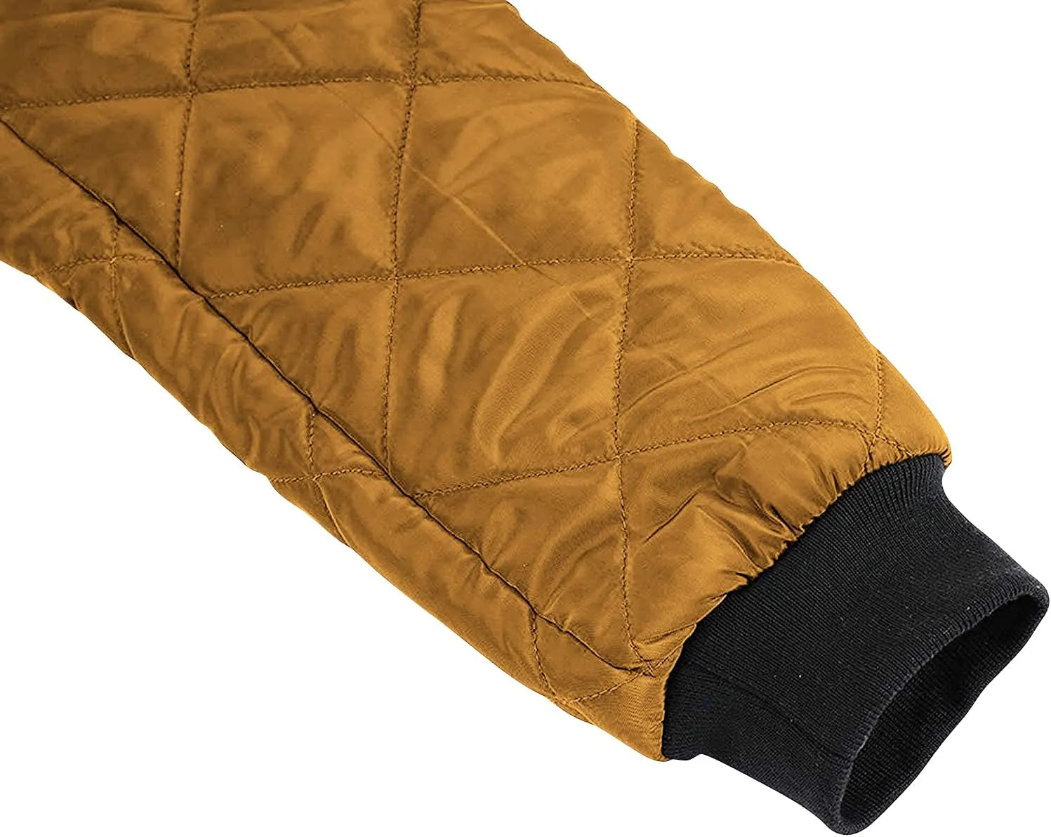 Gafeng Mens Flight Bomber Diamond Quilted Jacket Lightweight Varsity Jackets Winter Warm Padded Coats Outwear