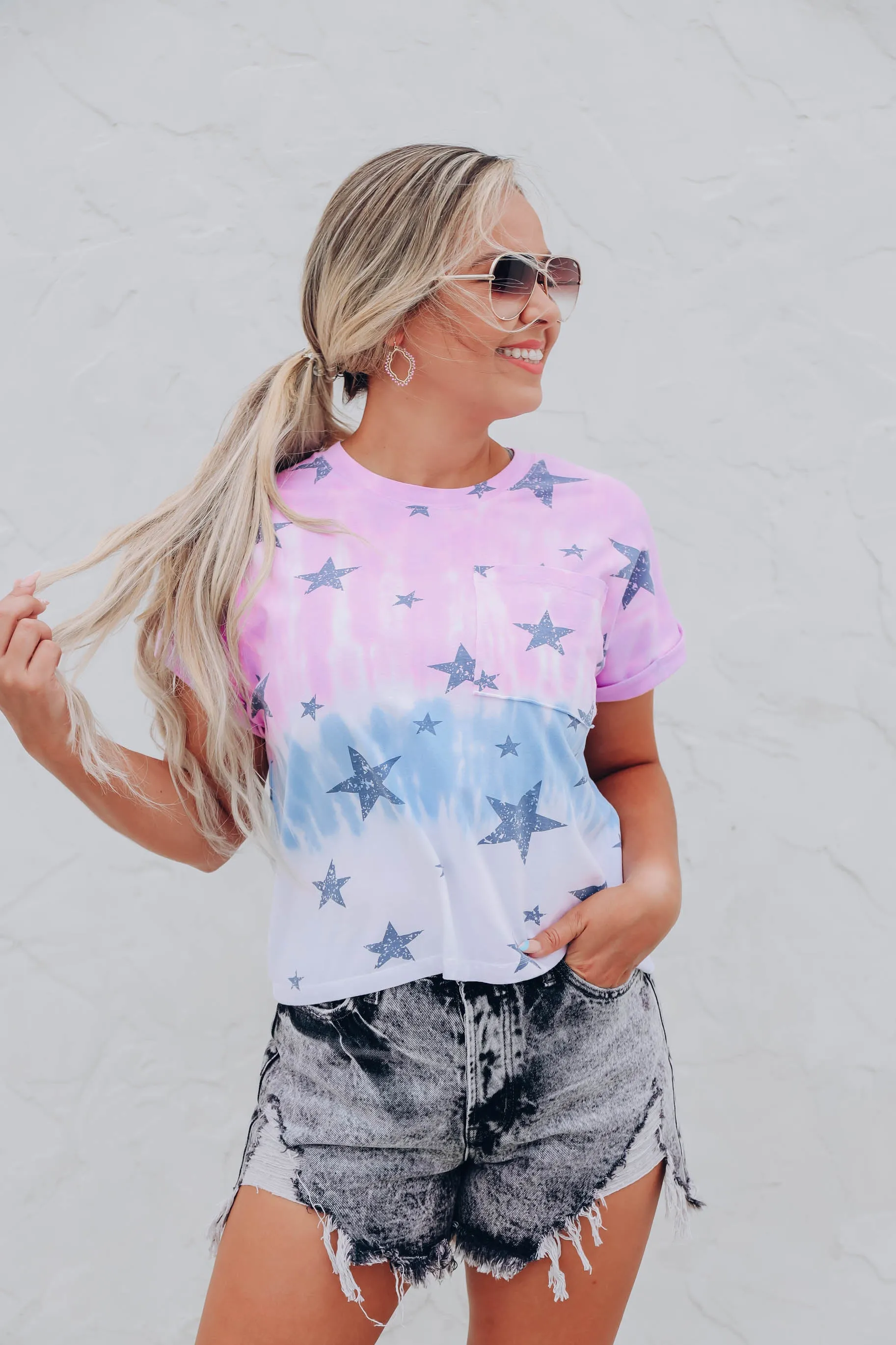 Gia Dip Dye Crop Top