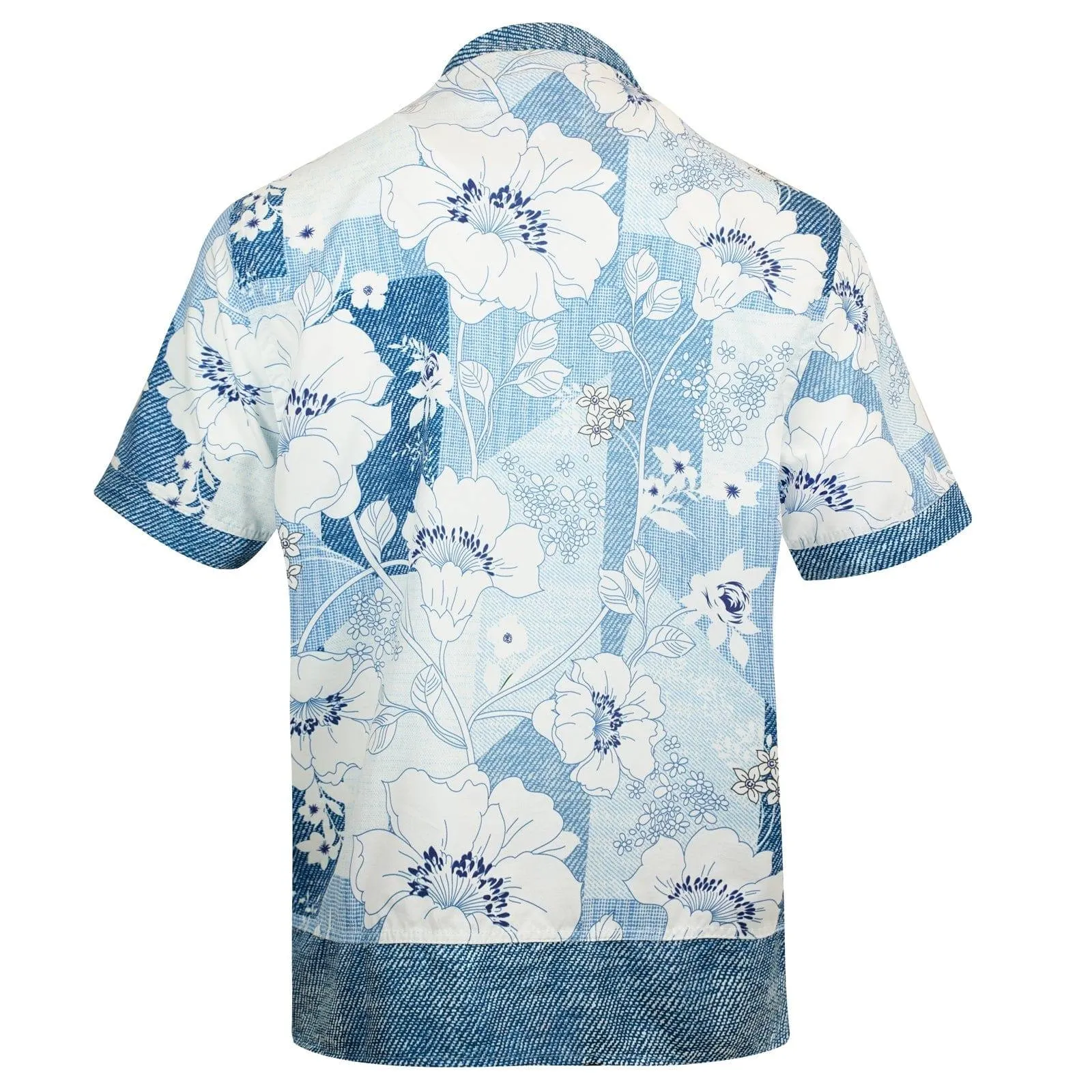 Gravity Homme Men's Weekend Shirt | Floral Denim
