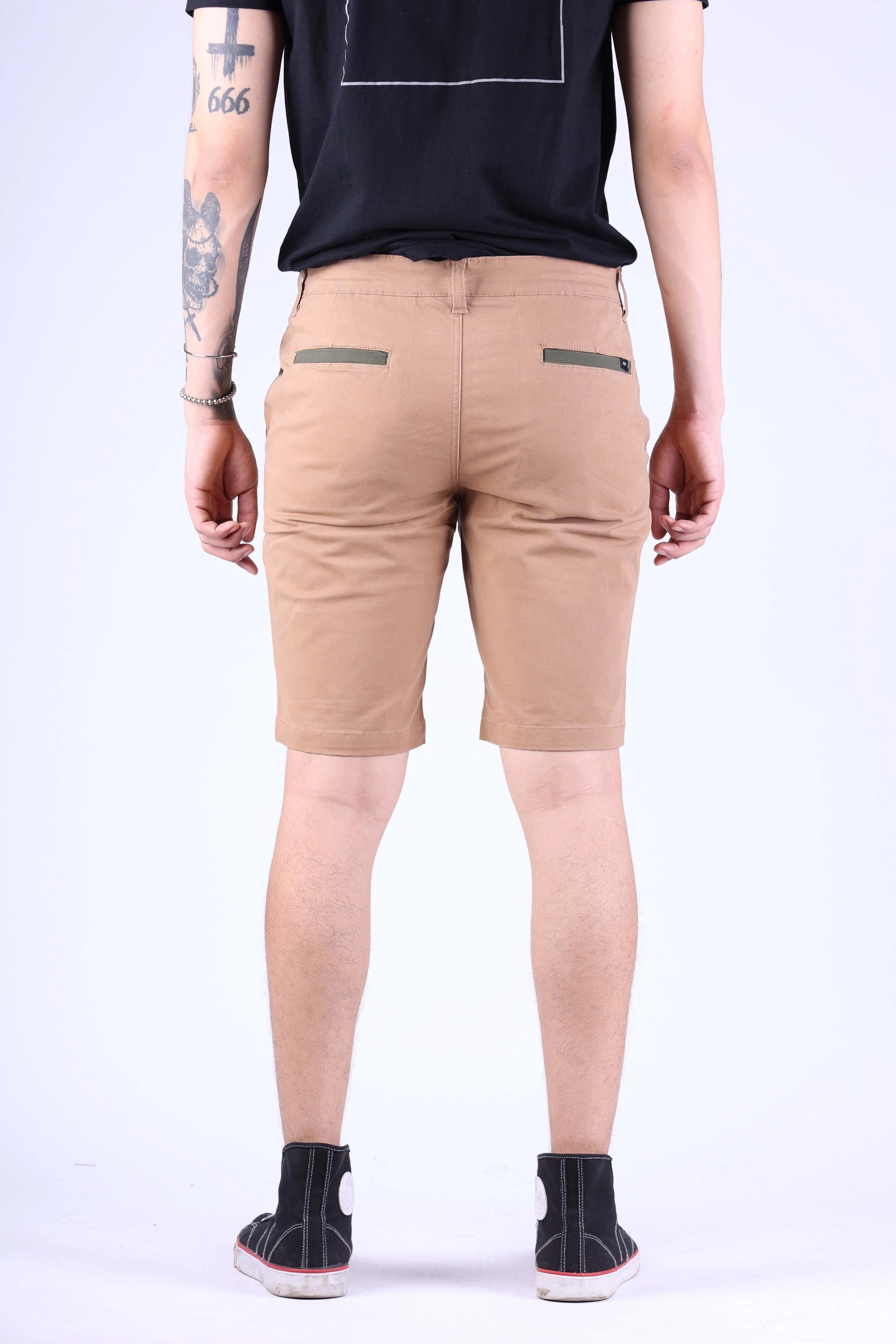 Jack Russel - Men Chino Shorts - Klassik  JS-501 Khali/ Navy