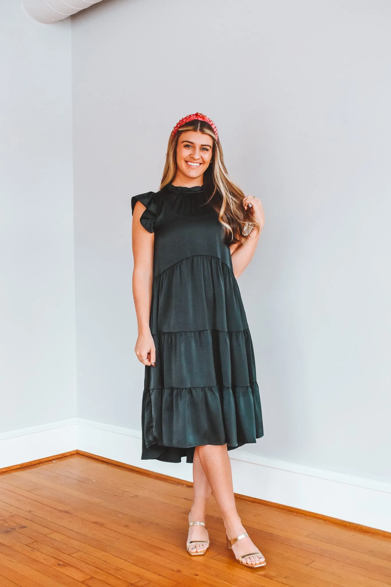 Keep It Classy Tiered Midi Dress