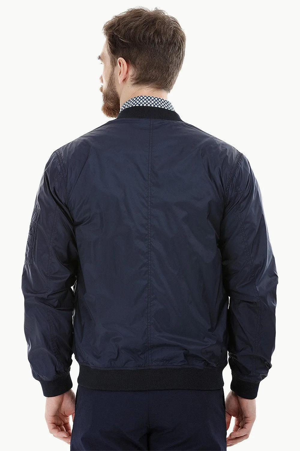 Lightweight Navy Bomber Jacket
