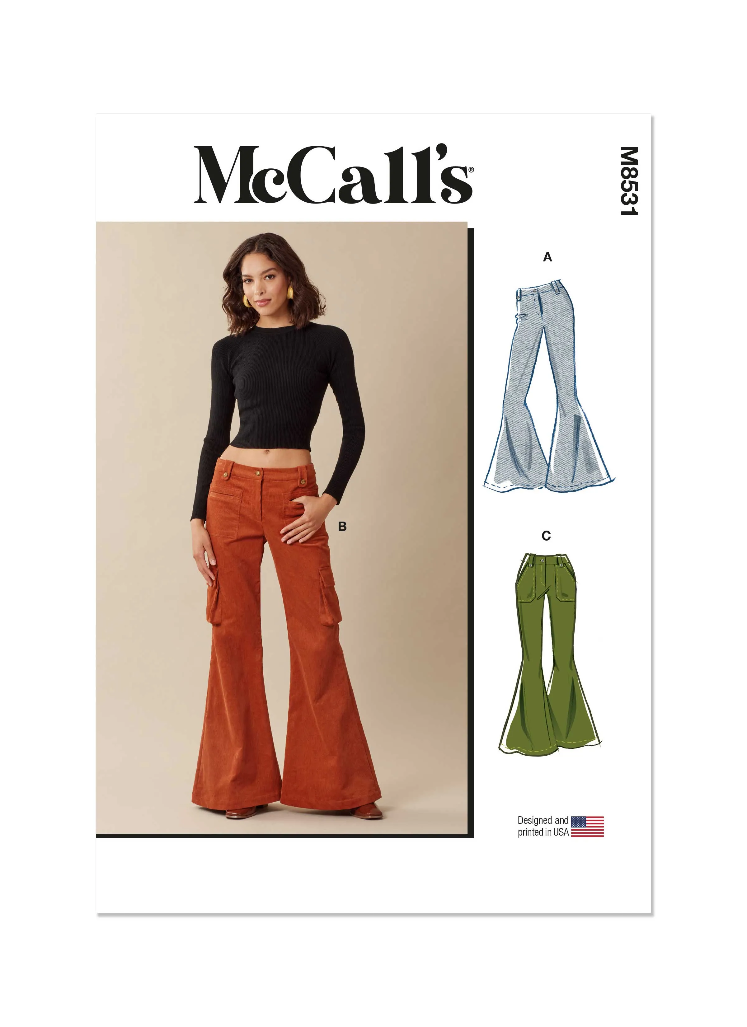 McCall's sewing pattern 8531 Misses' Trousers