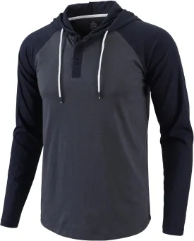 Mens Hoodies Shirt Casual Athletic Workout Fashion Hooded Lightweight Jersey Sweatshirt Long Sleeve with Drawstring