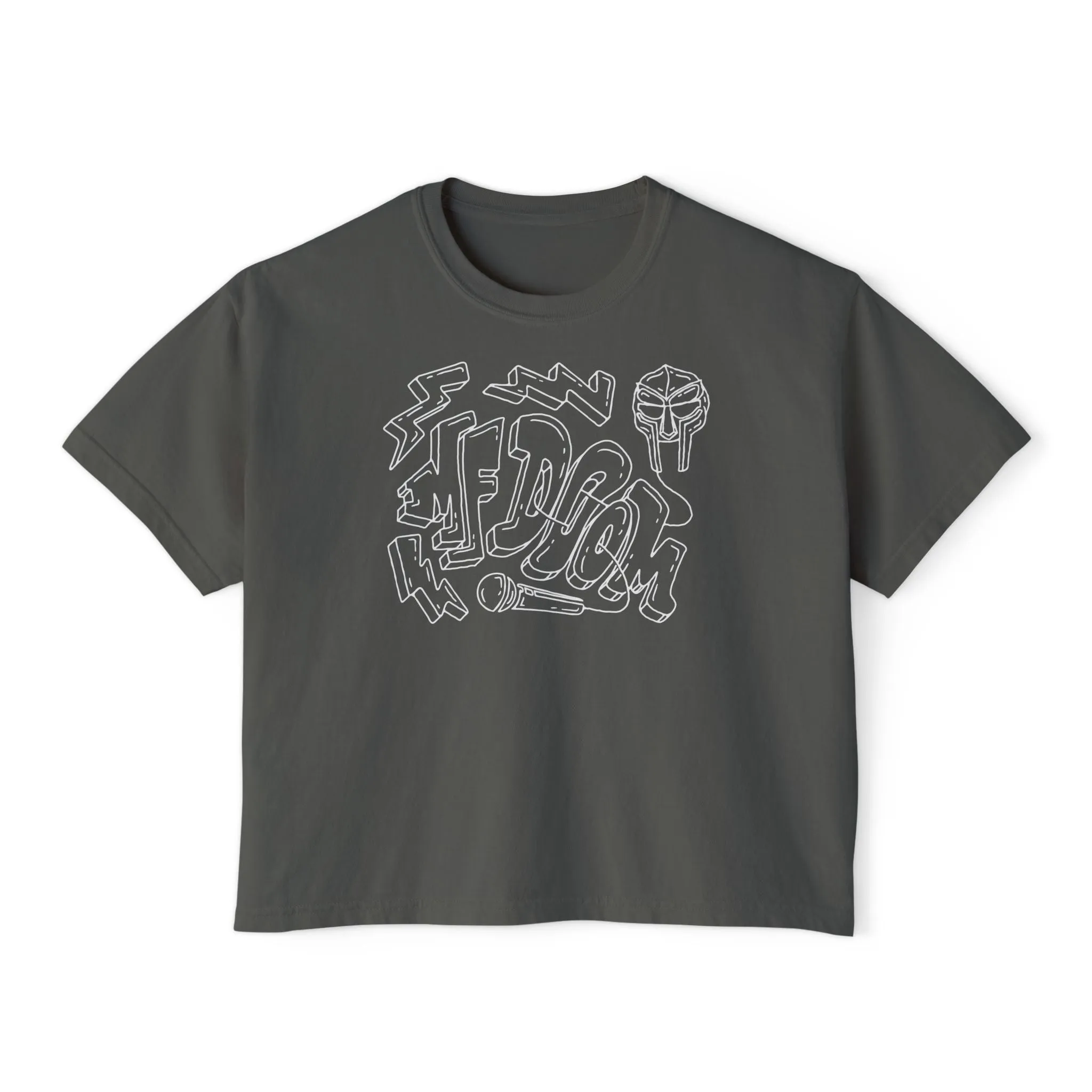 MF Doom - Semi-Crop Boxy Tee - Women's