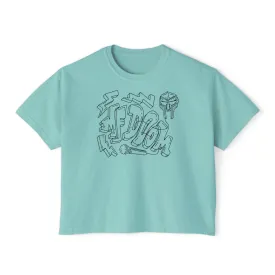 MF Doom - Semi-Crop Boxy Tee - Women's