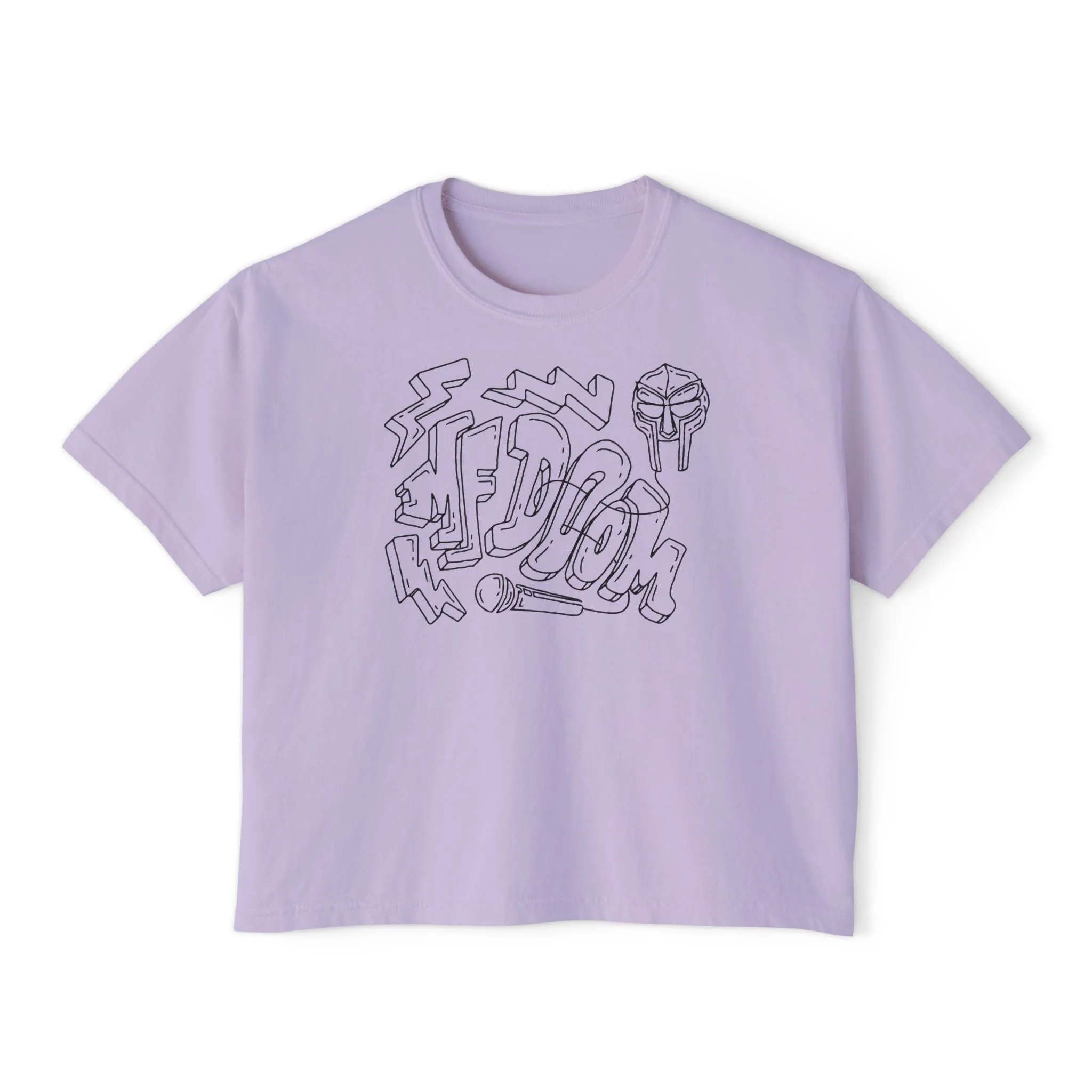MF Doom - Semi-Crop Boxy Tee - Women's
