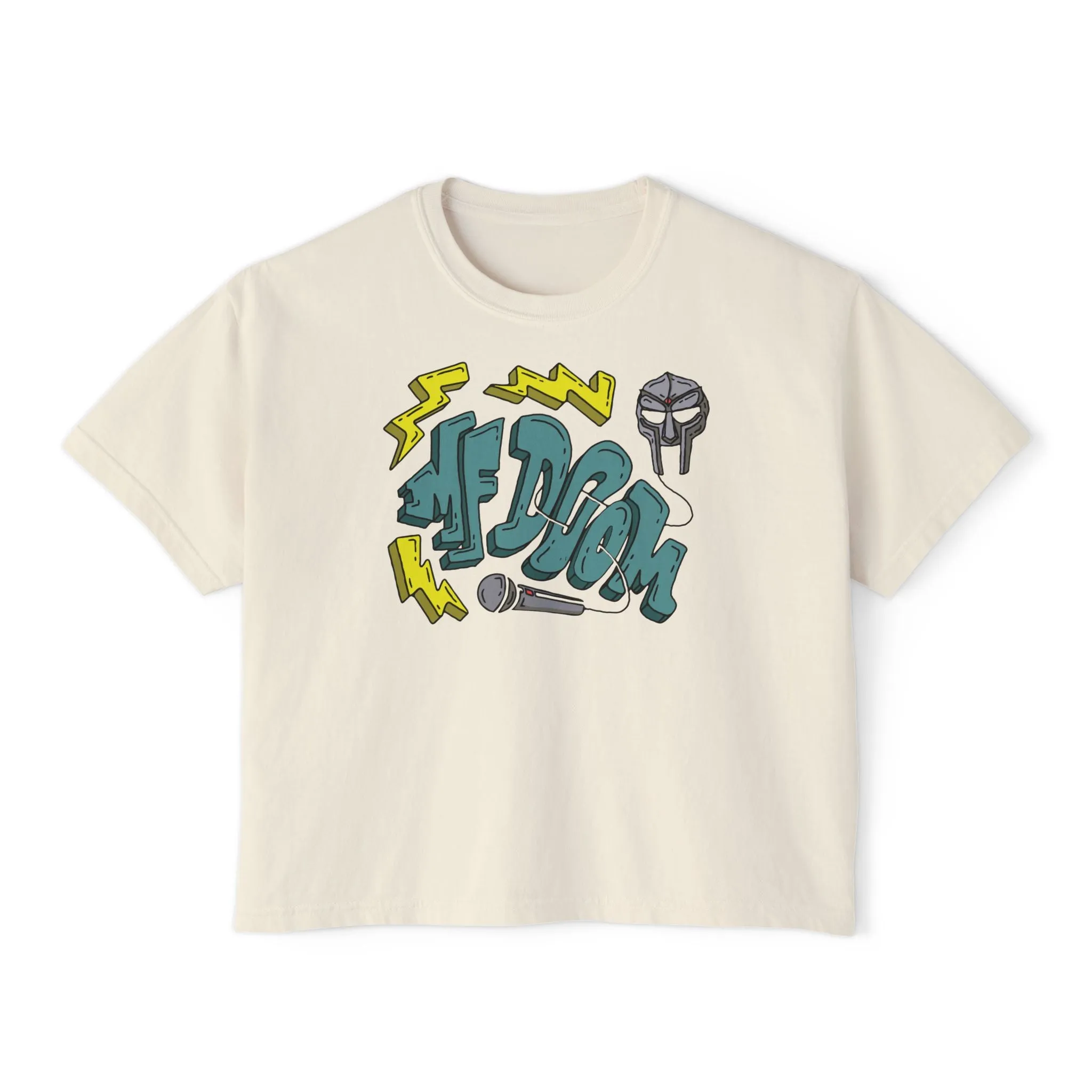 MF Doom - Semi-Crop Boxy Tee - Women's