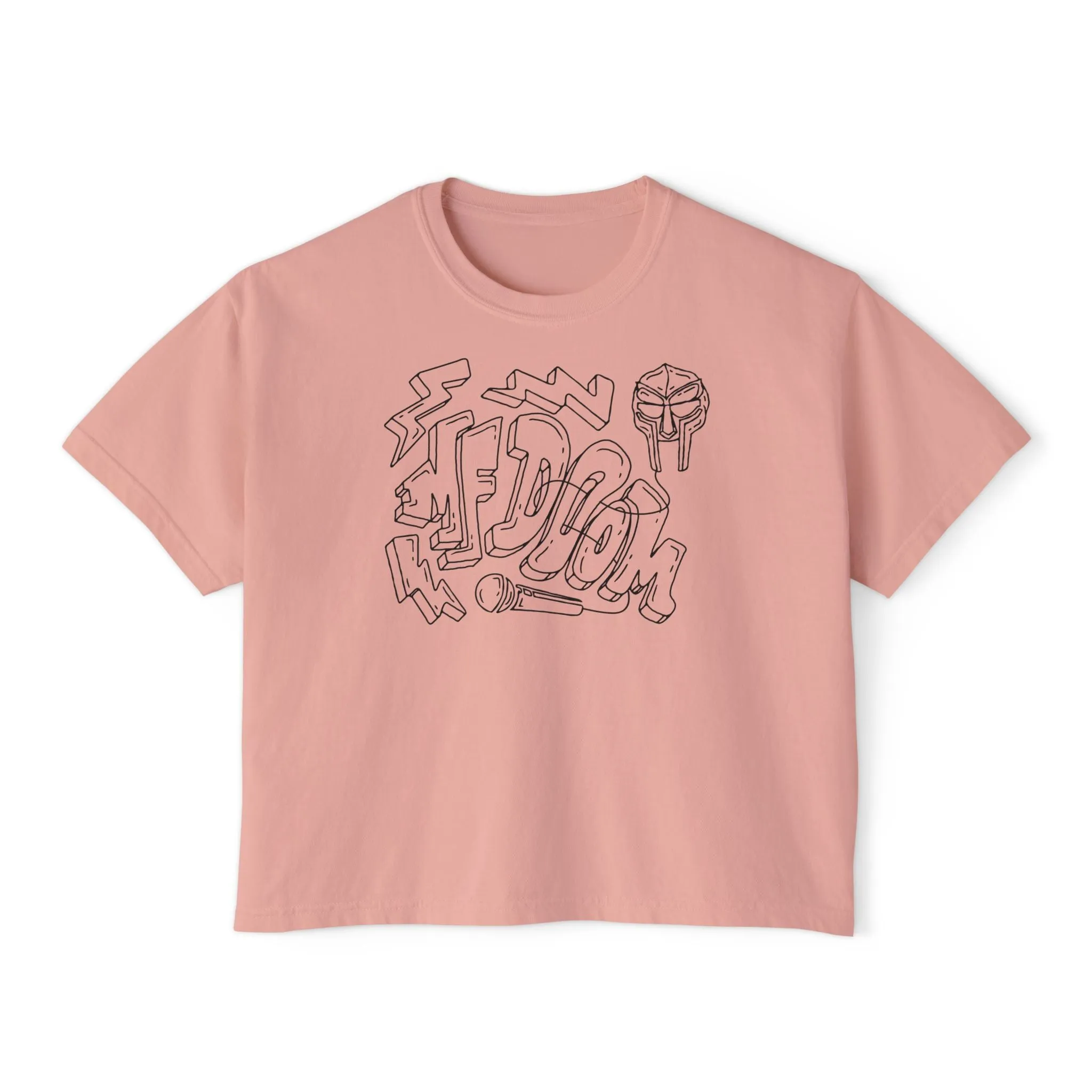 MF Doom - Semi-Crop Boxy Tee - Women's