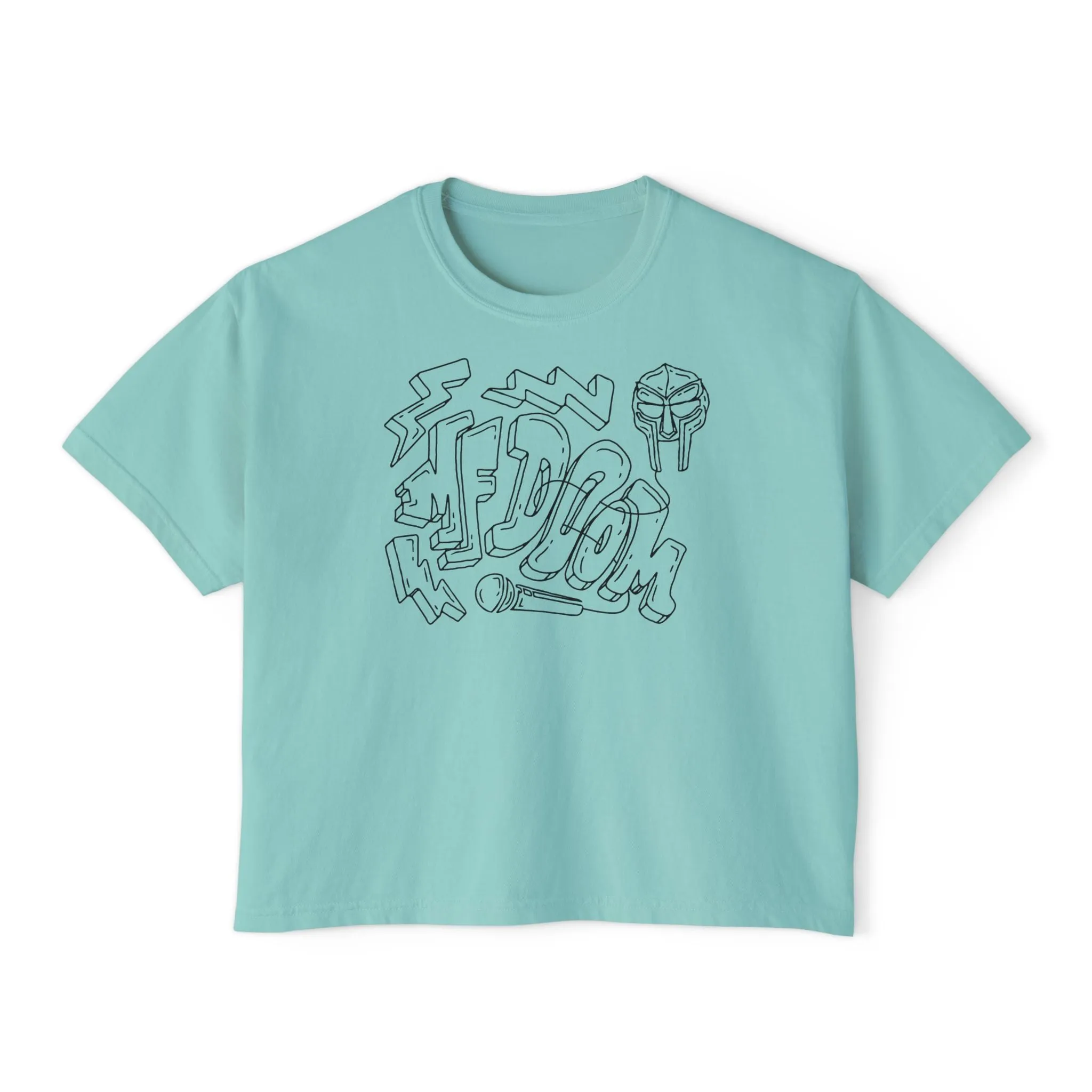 MF Doom - Semi-Crop Boxy Tee - Women's
