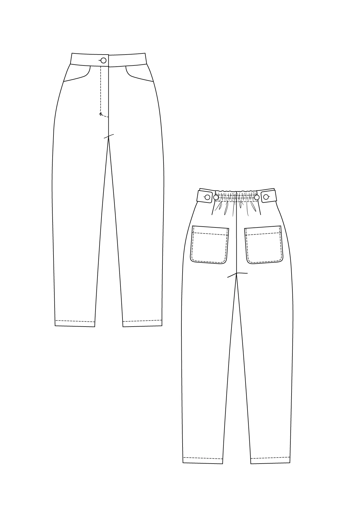 Named Clothing, Aina Trousers & Culottes, PDF Digital Pattern