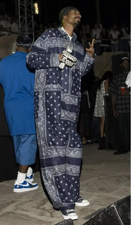 ^NAVY BANDANA^ JOGGER SWEATSUITS *BLUE PAISLEY* (FLEECY SOFT LINED)