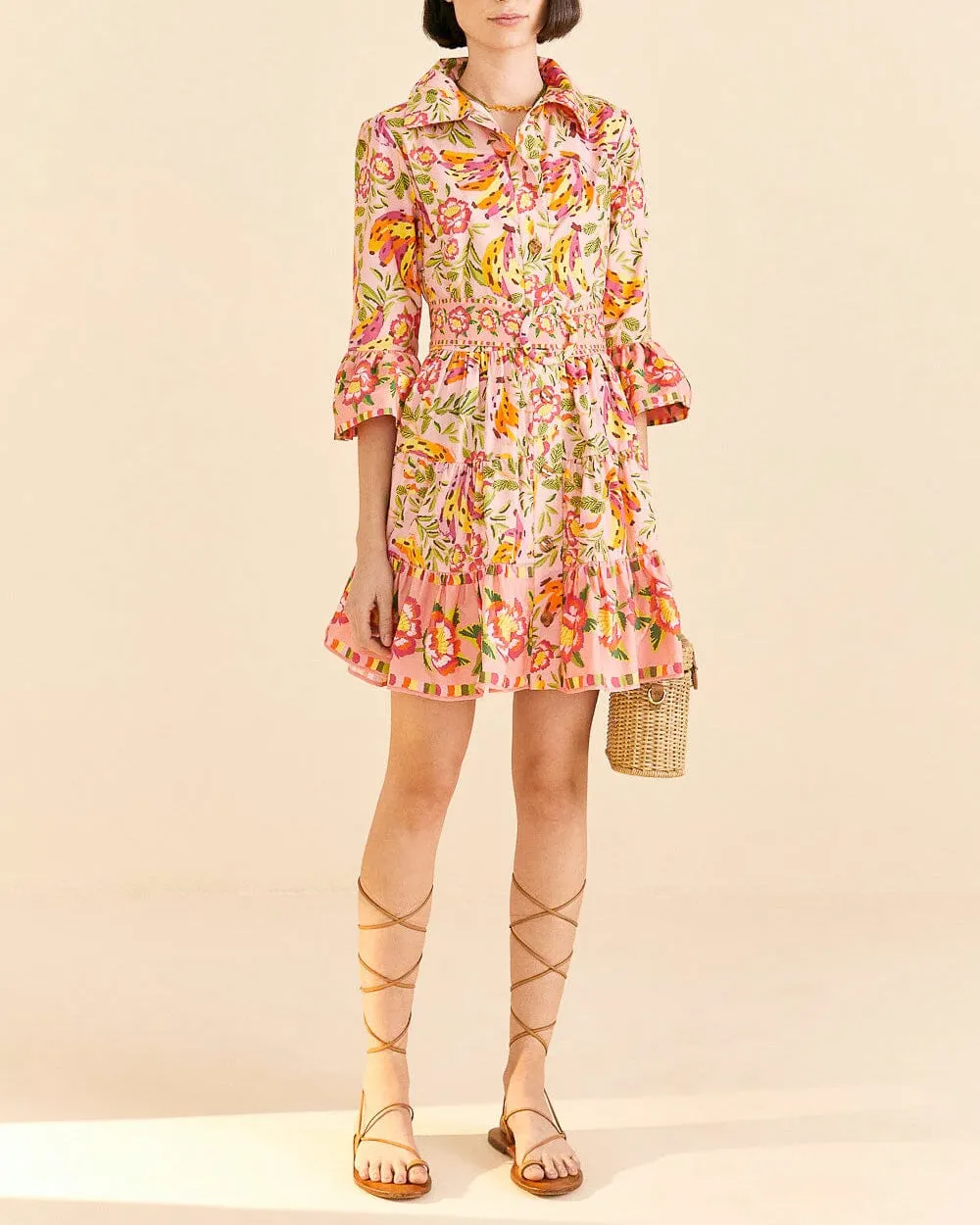Painted Bananas Pink Mini Dress