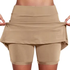 Plus Size Skorts for Women with Pockets Casual High Waist Athletic Golf Tennis Yoga Shorts Summer Beach Mini Skirts