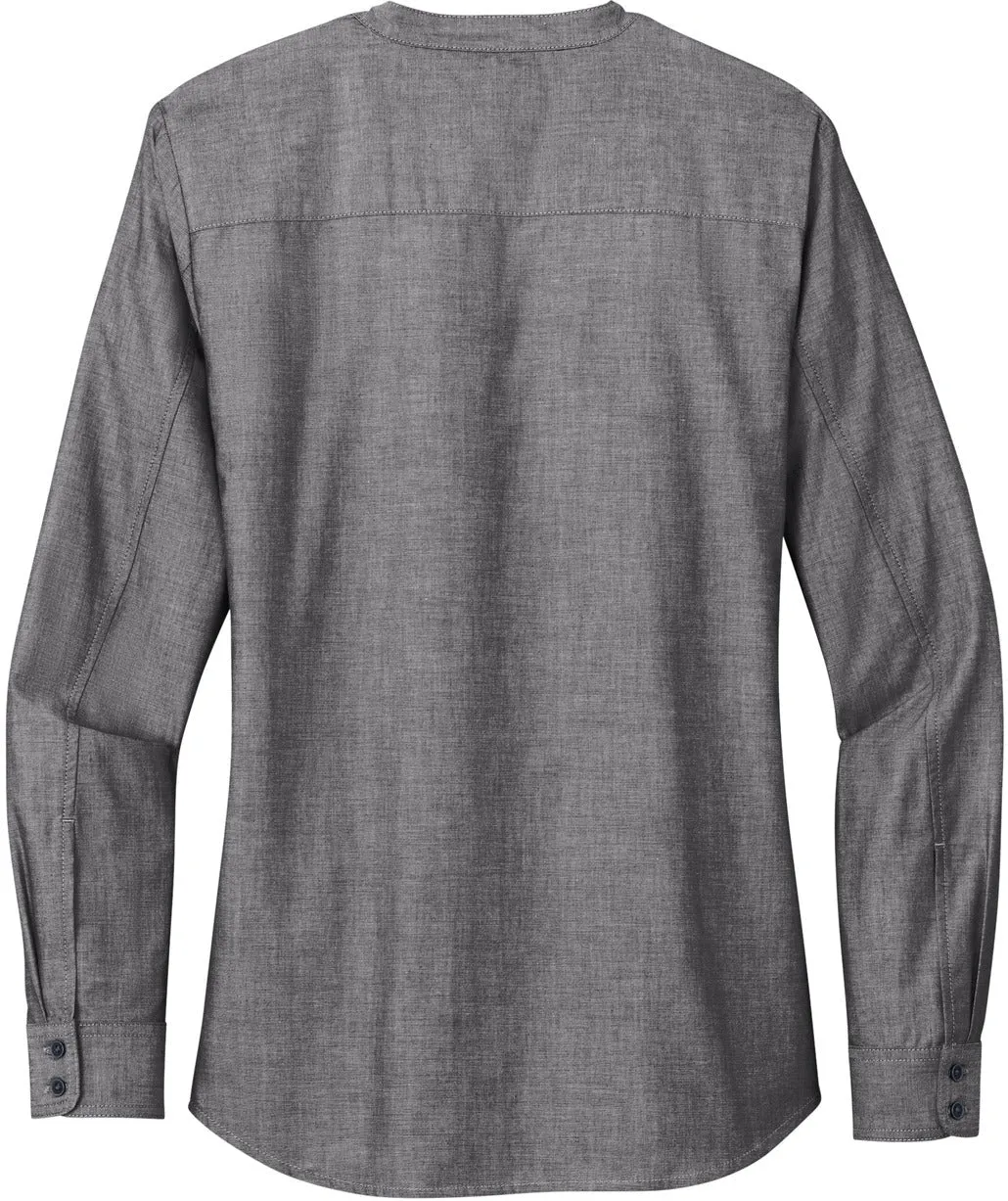 Port Authority Ladies Long Sleeve Chambray Easy Care Shirt