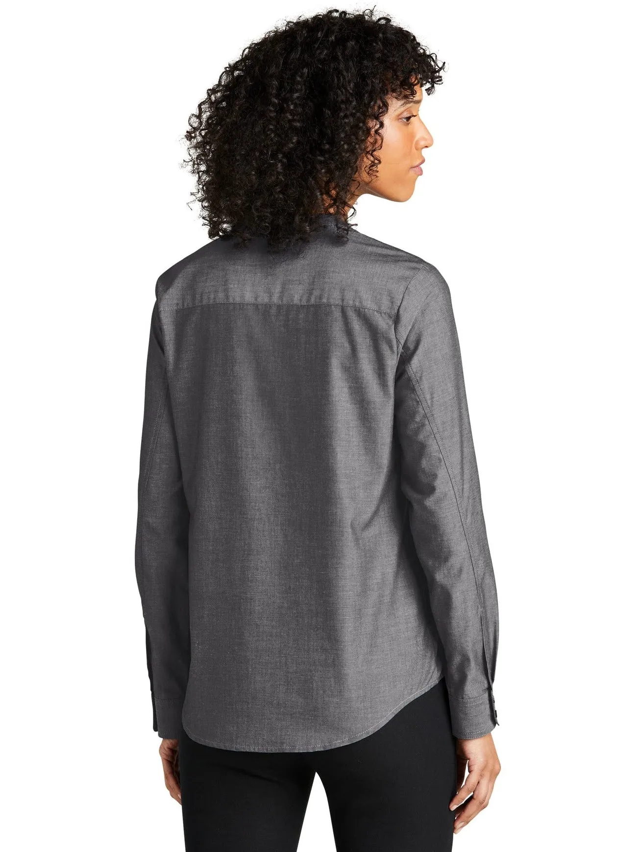 Port Authority Ladies Long Sleeve Chambray Easy Care Shirt