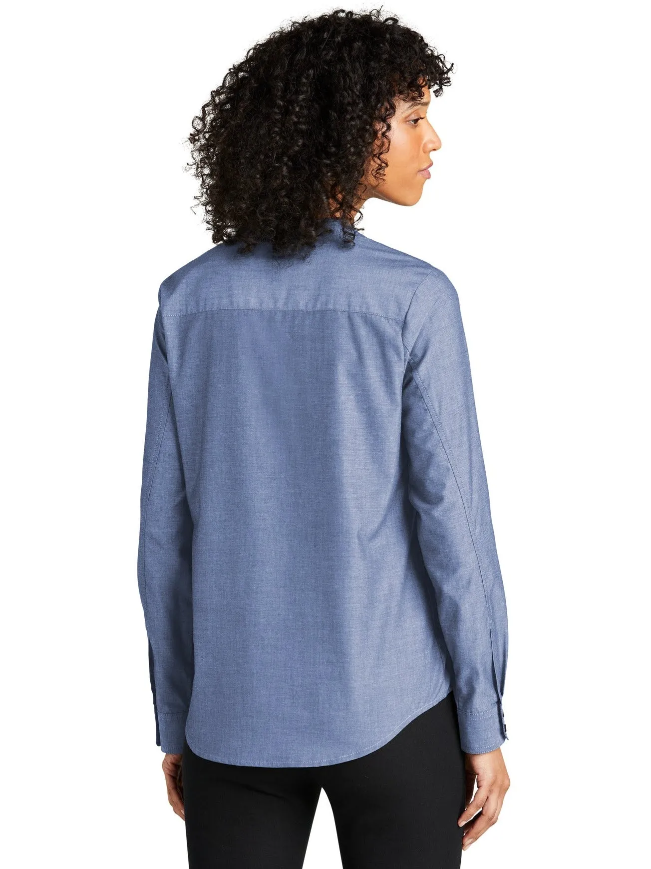 Port Authority Ladies Long Sleeve Chambray Easy Care Shirt