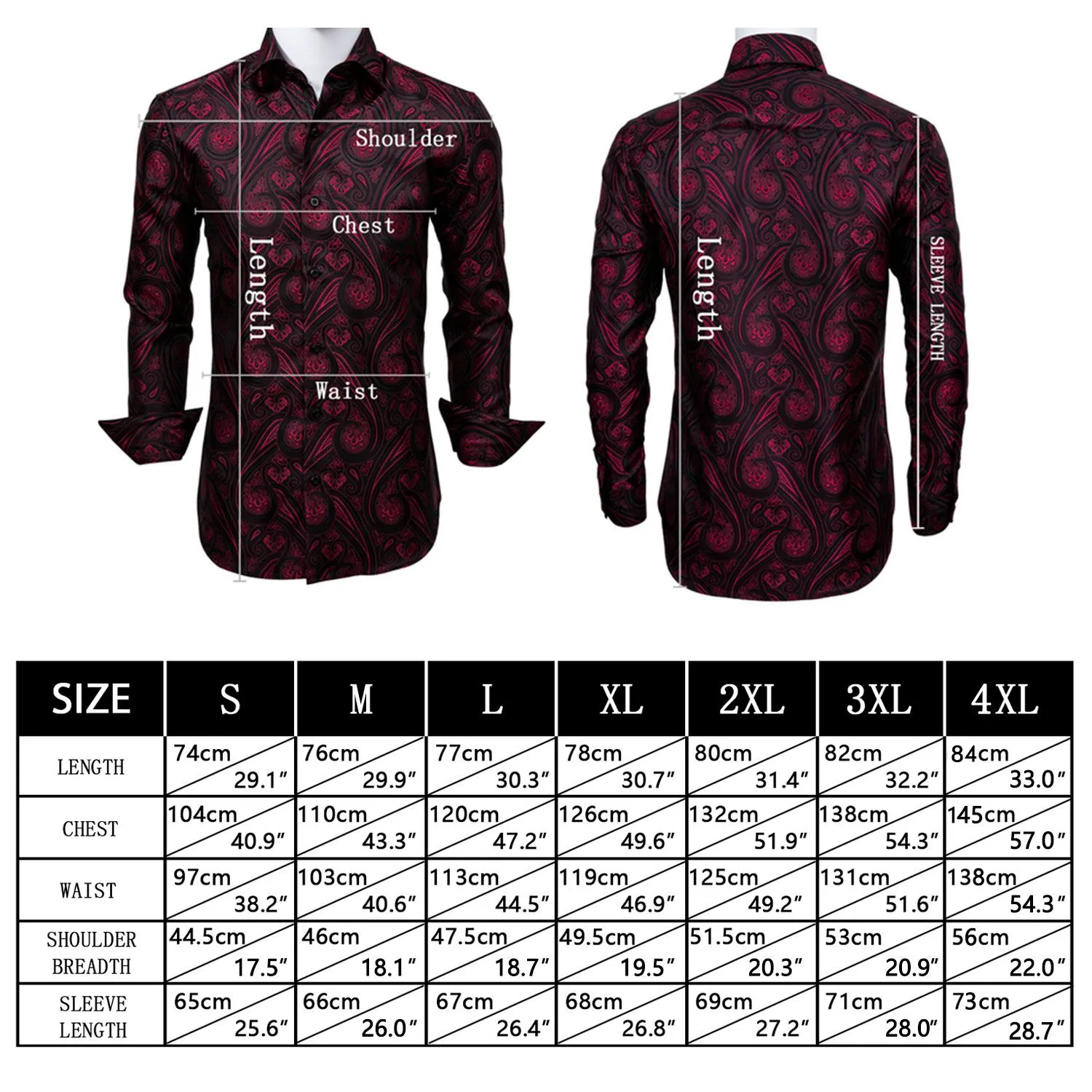 Purple Floral Silk Men's Long Sleeve Shirt