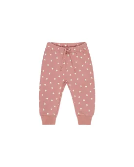 Quincy Mae Relaxed Sweatpant: Lipstick Hearts